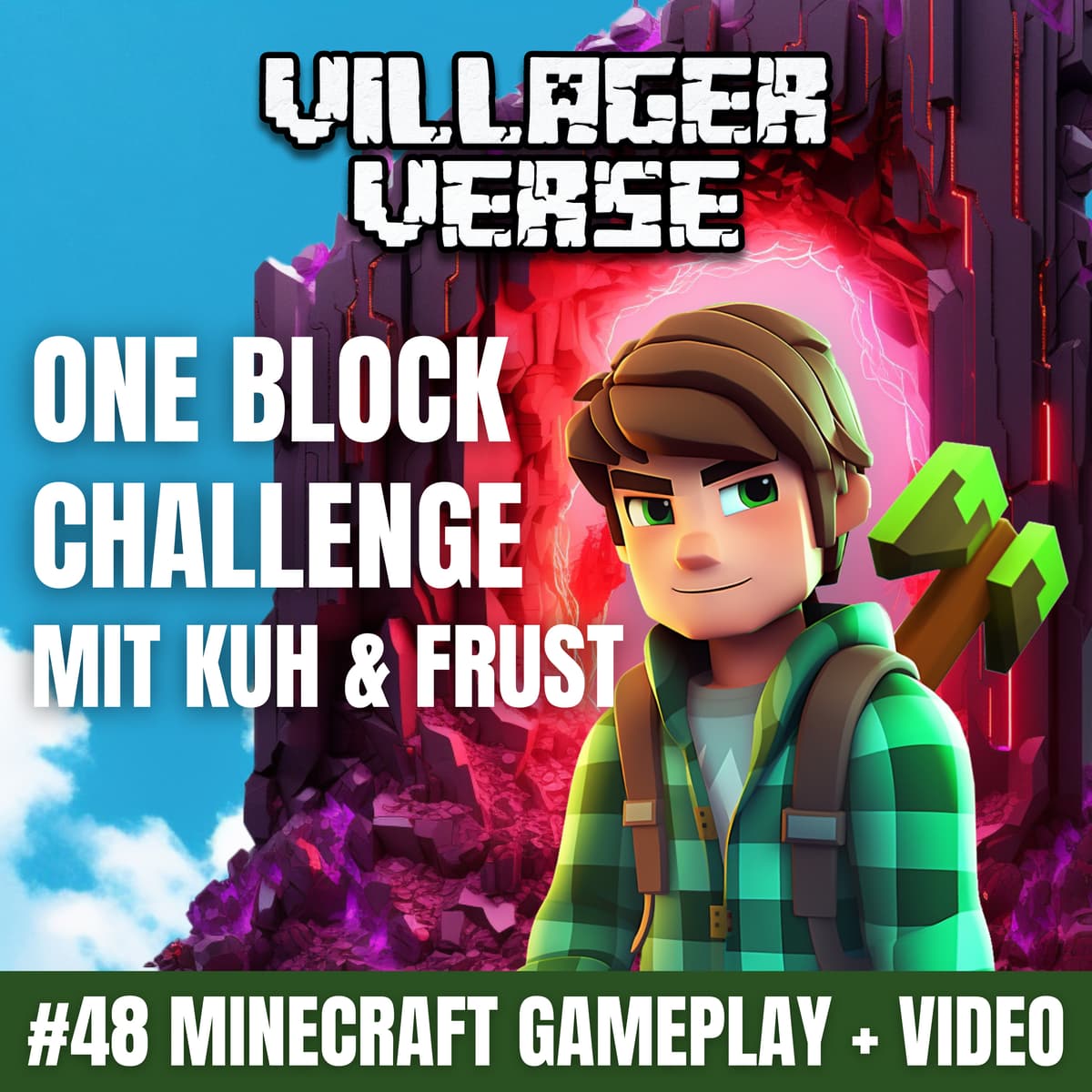 Cover VillagerVerse | Minecraft Podcast