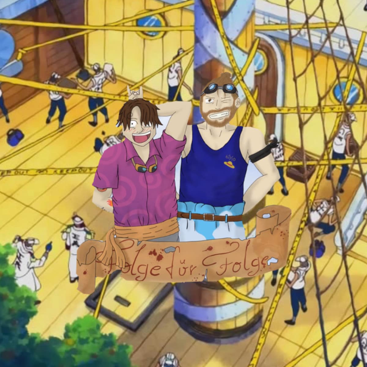 Cover One Piece Folge für Folge Podcast