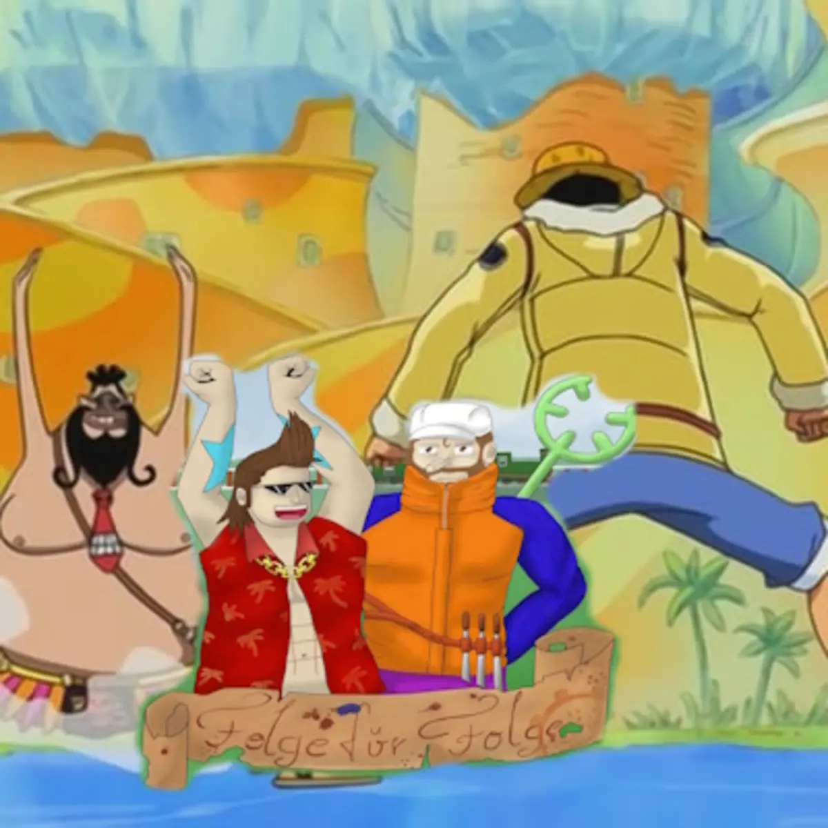 Cover One Piece Folge für Folge Podcast