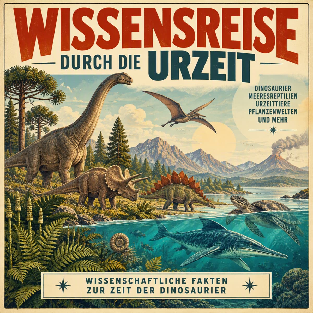 Cover: Wissensreise durch die Urzeit